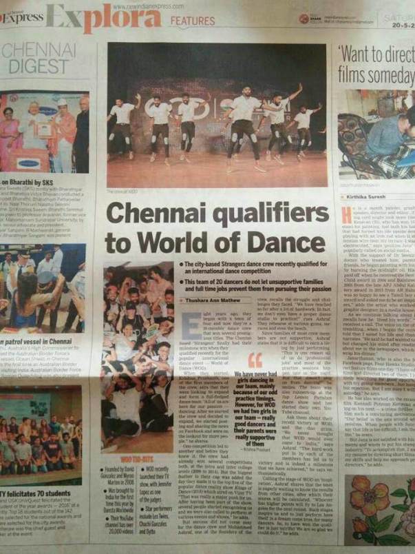 Beautifully written article in today's Indianexpress about our Journey