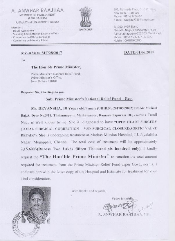 MP Letter