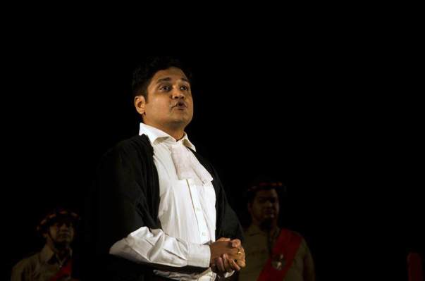 Me acting as a Lawyer in a Play Based on a famous novel titled "NAA"