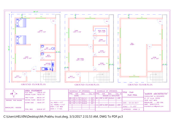 Plan for construction given by engineer