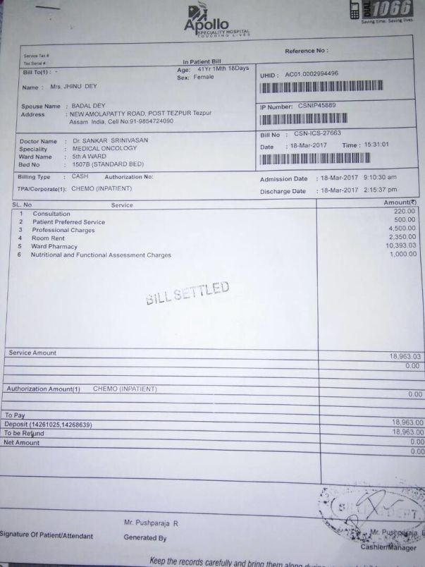 presciption and bills