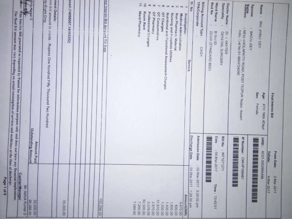 prescription and bills