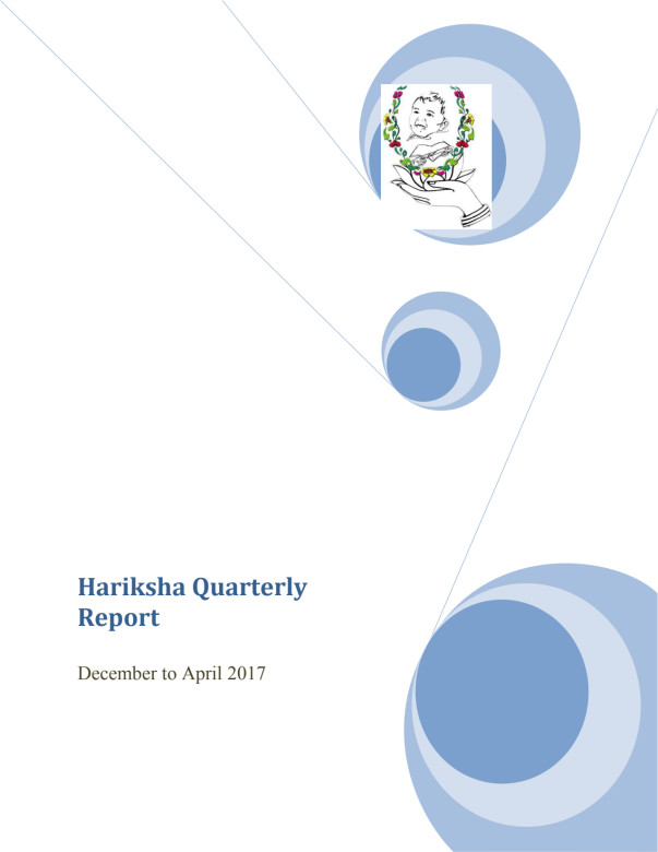 Hariksha Quarterly Report Feb to April - 2017