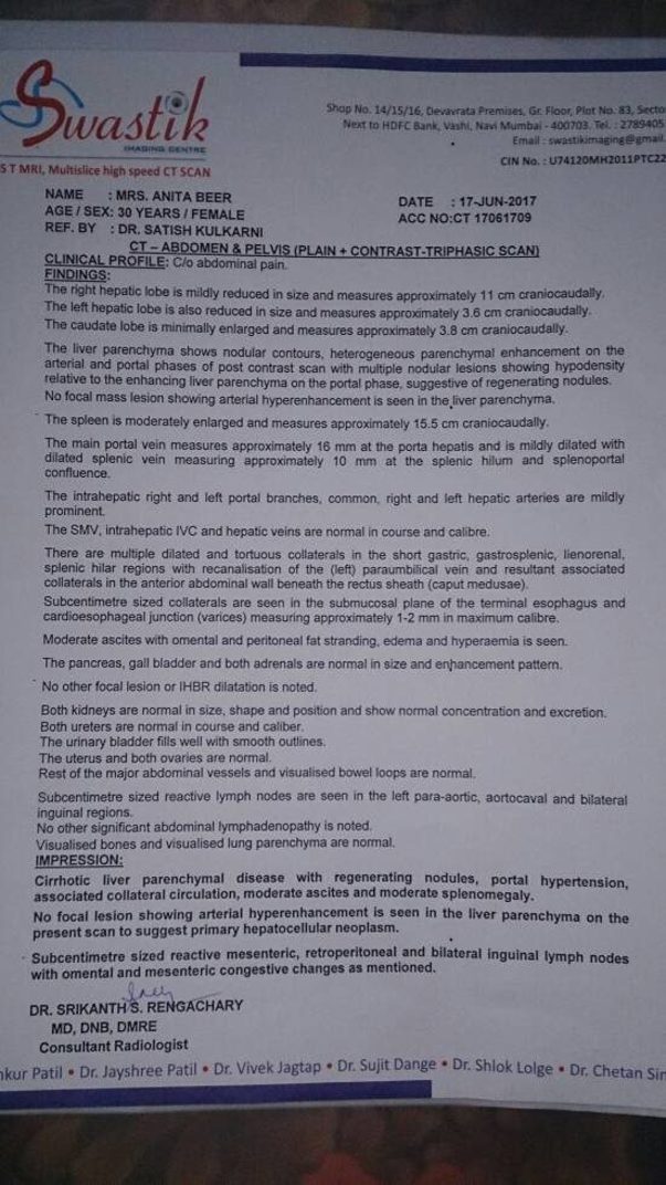 CT- Scan Report...