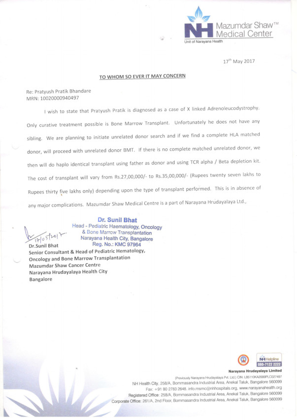 Estimation letter