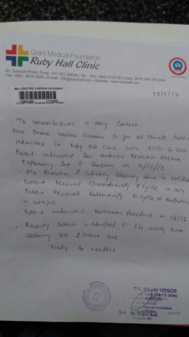 Surgeons letter