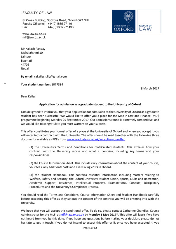 Offer Letter