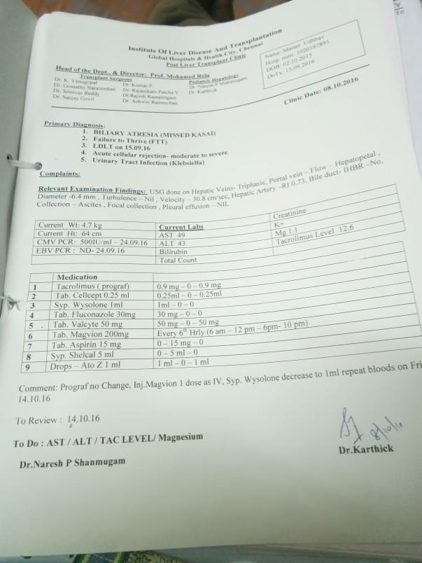 Post Liver Transpant Summary