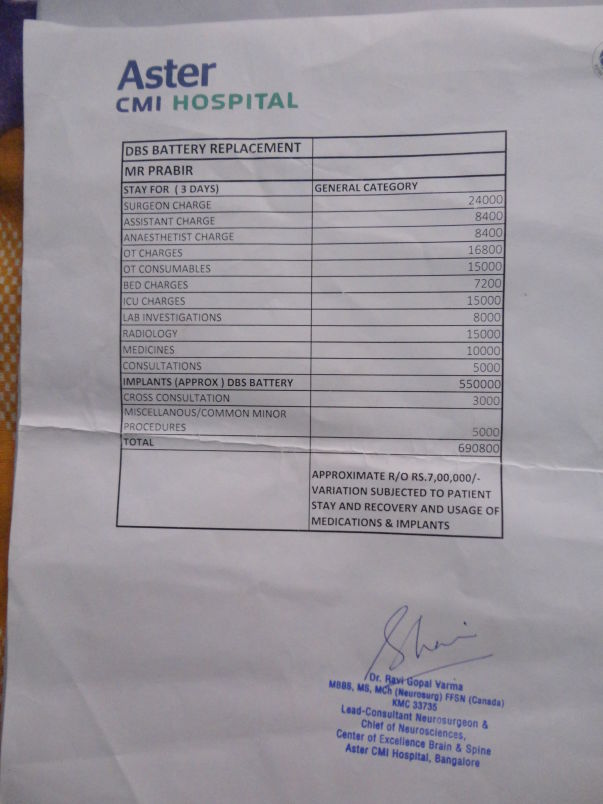 total cost of operation 700000