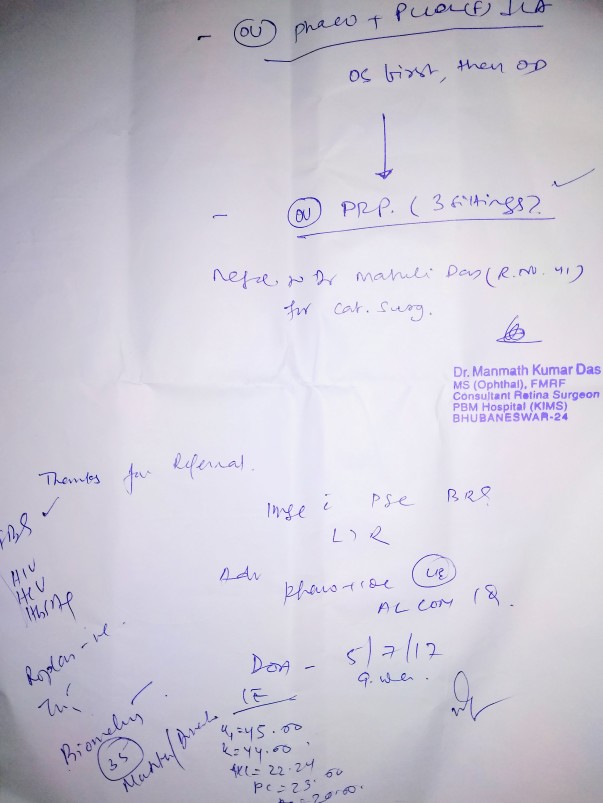 Consultation for Cataract & Diabetic Retinopathy (2)