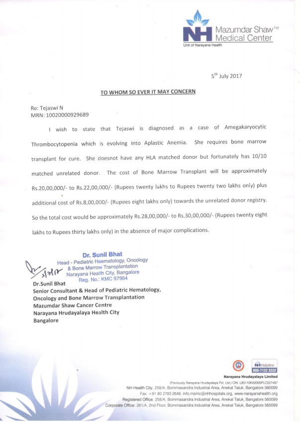 Estimation letter