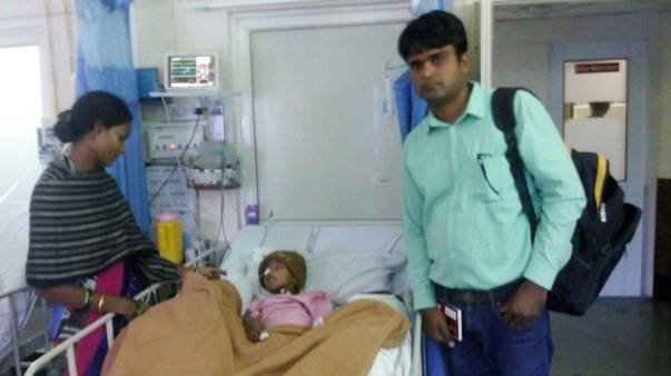 Vedant and his Mom with one of his Doner