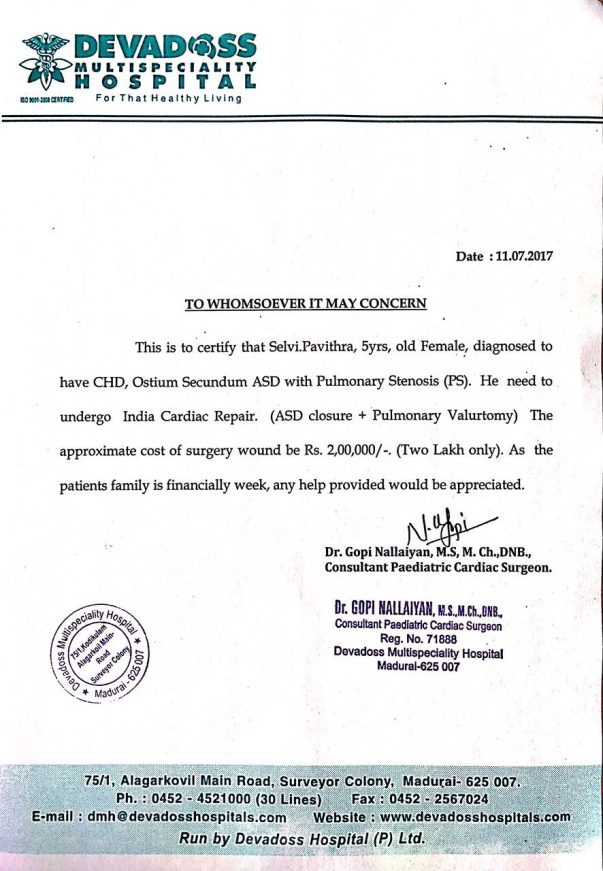 Estimation letter