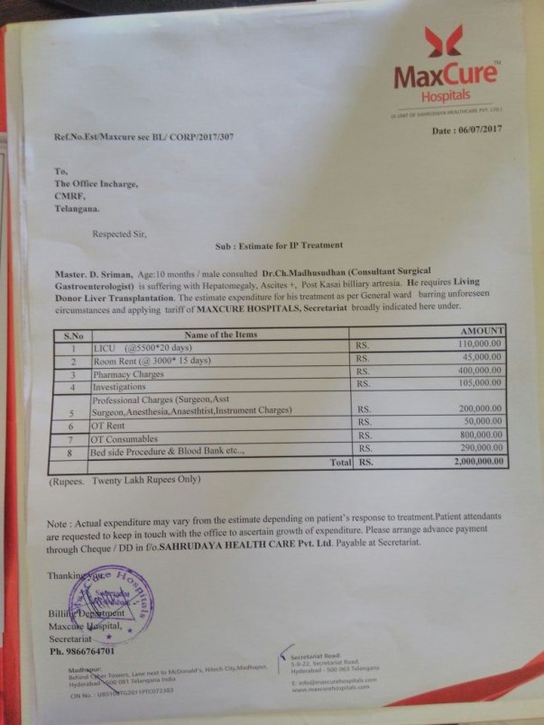 Medical Expenses Bill