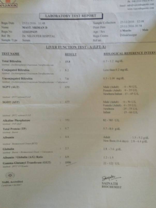 Lab Reports From Vijaya
