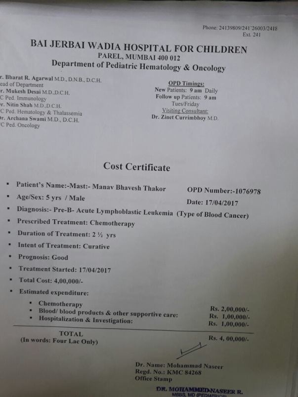 Estimation Letter