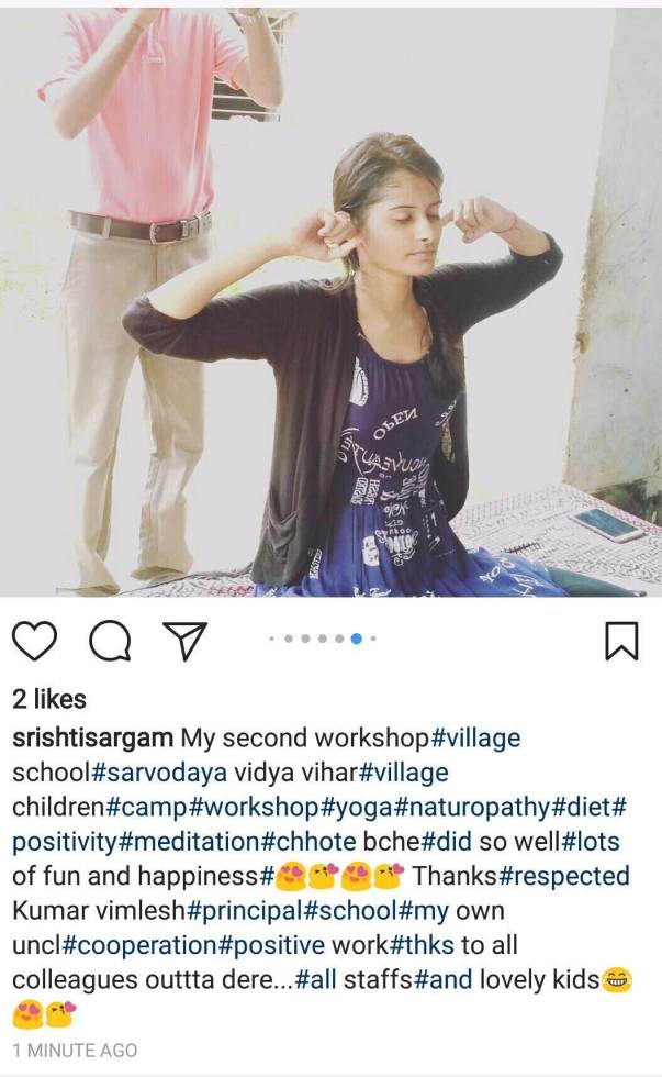 yoga camp in village school of bihar,sono