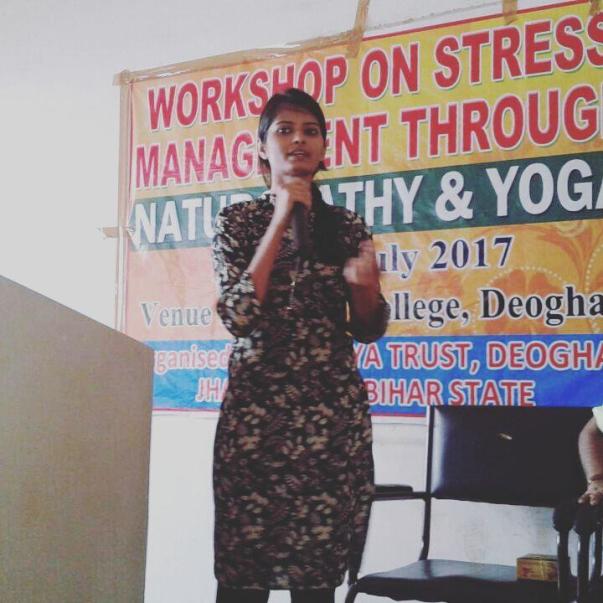 workshop on stress management i did in deoghar college,deoghar,jhrkhnd