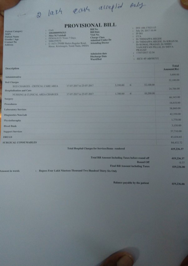 Bills 24/07/2017 --- ₹4,19,236.00