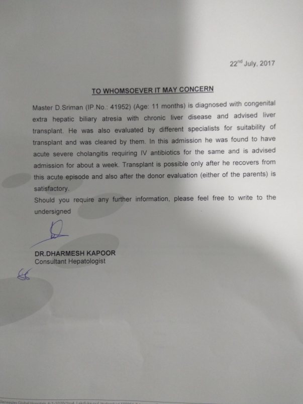 Treatment Procedure from Global Hospital