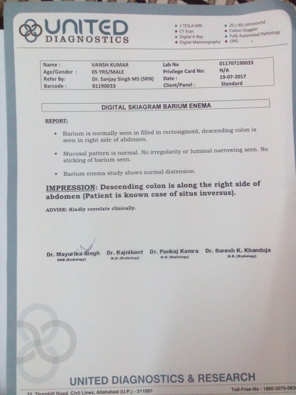 VANSH DIGITAL SKIAGRAM BARIUM ENEMA