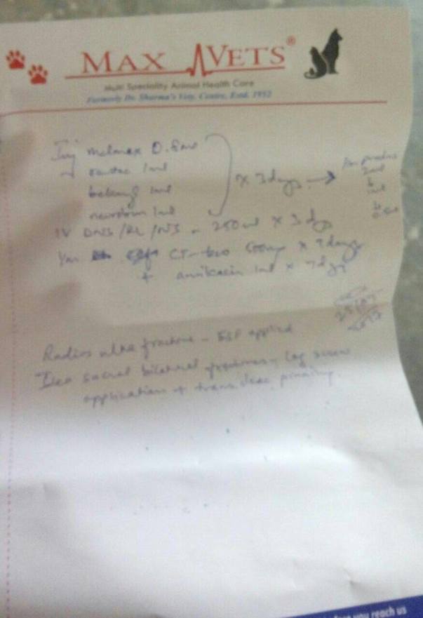 Prescription for post op care
