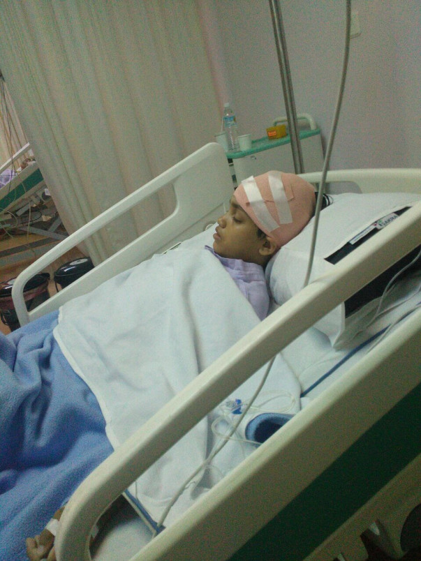 Angelina aged 12- Brain Tumor.