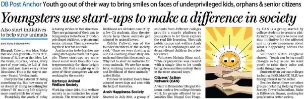 our work covered in an article by a newsapaper