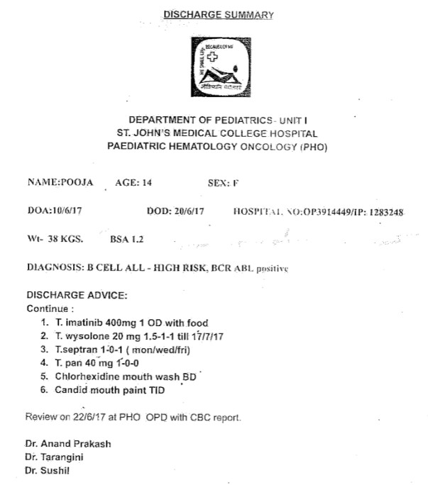 Hospital Discharge Summary - 1