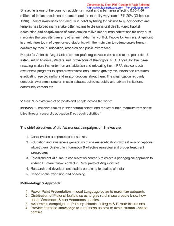 Vision ,Mission and Objective of the Campaign.