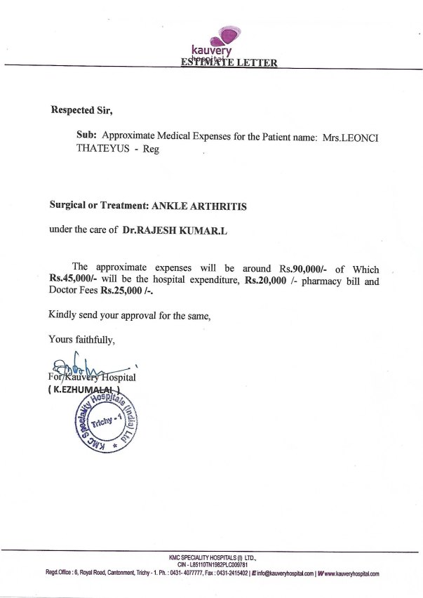 Medical Estimate