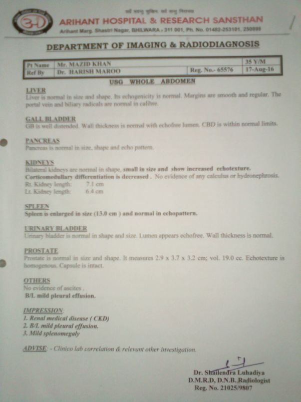 hospital report