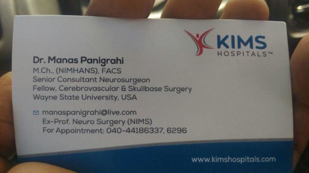 Doctors visit card