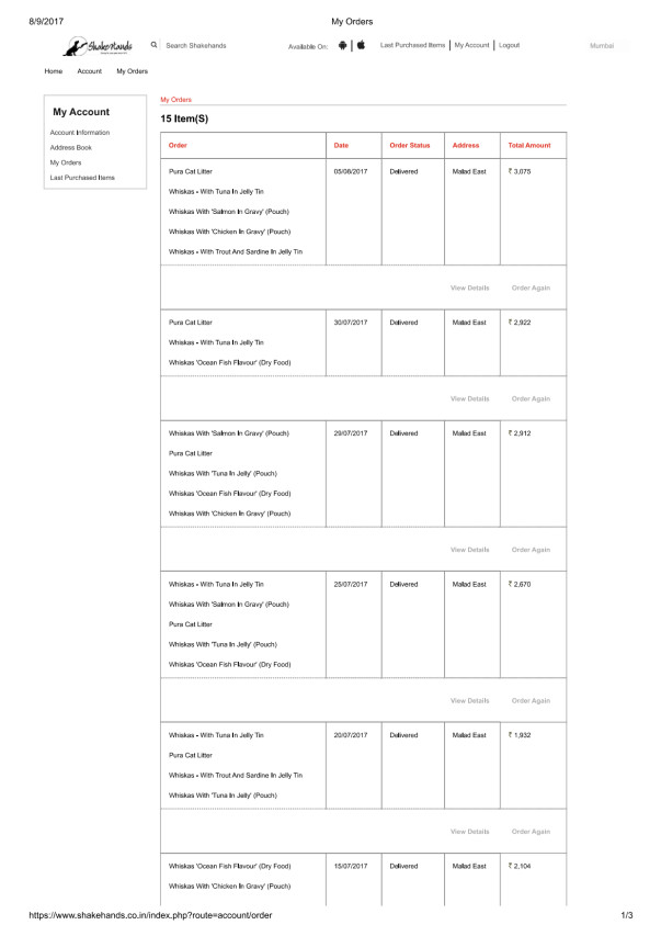 Food Bills 1
