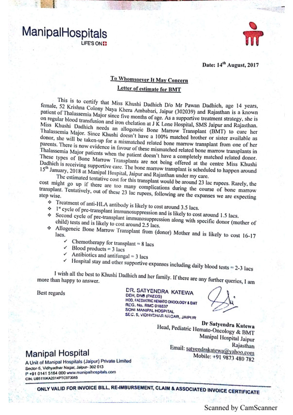 Treatment cost