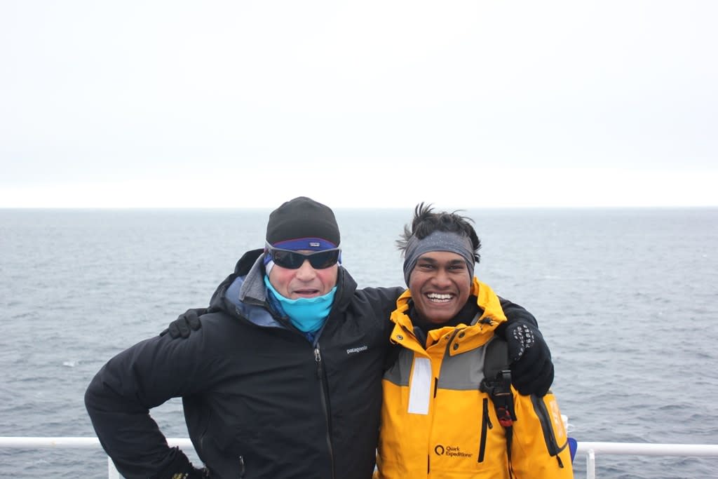 Robert and myself onboard the vessel