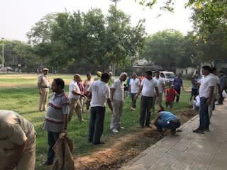 Cleanliness drive in Cr Park