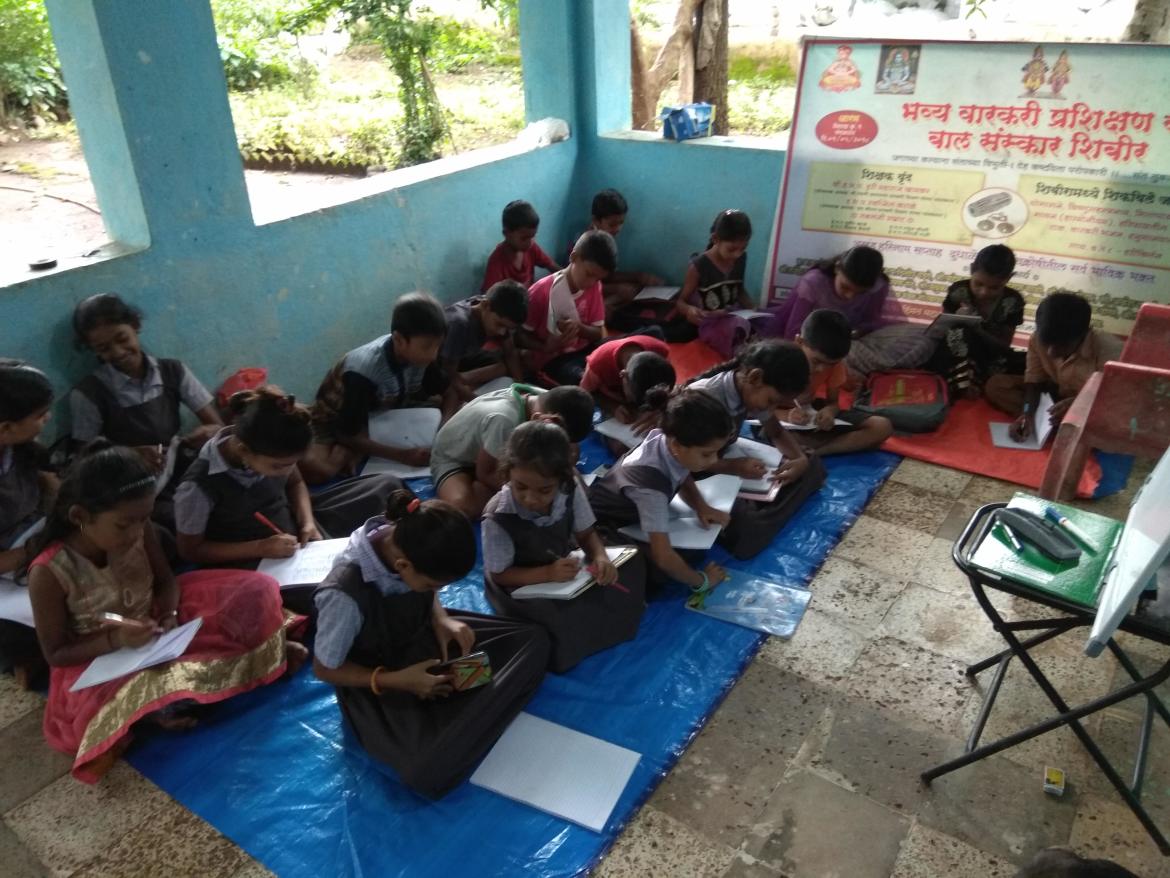 20 students from Adivasi Pada attended the first lecture