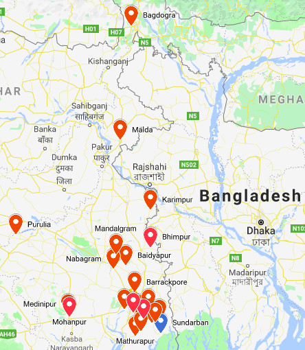 Geographical spread of our operations in West Bengal