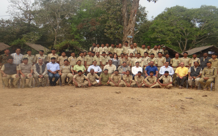Nagaraj Bhatt from WTI took a session on conducting anti snare walks which were followed by a session on wildlife laws by WTI Advocate Sudheer K.S.