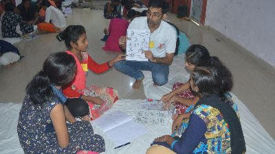 Shravan in a training session