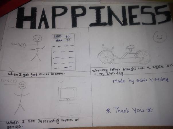 One of our student shares what makes him happy