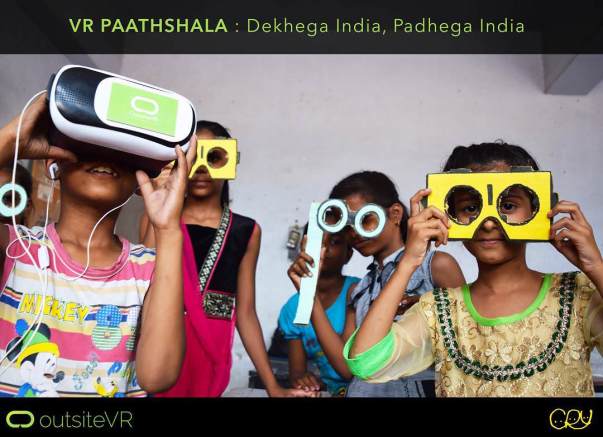 support for 'VR Paathshala' for under-privileged kids in rural india