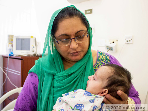 Baby Abrish Tasnim needs a bone marrow transplant to survive