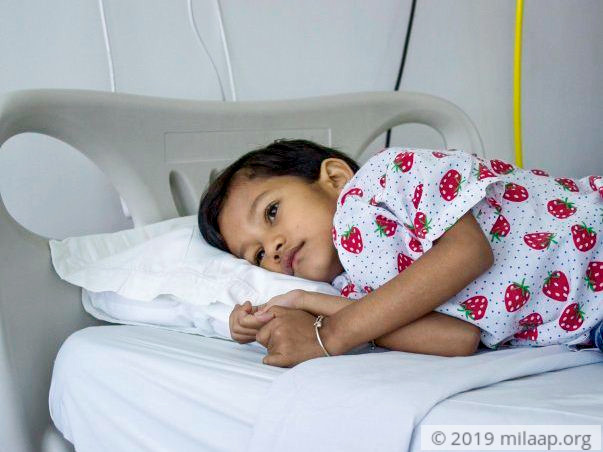This 5-year-old girl is forced to fight a life long blood disorder