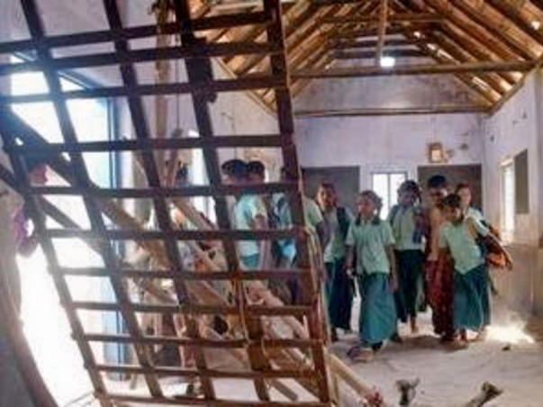 Help to reconstruct the burnt school