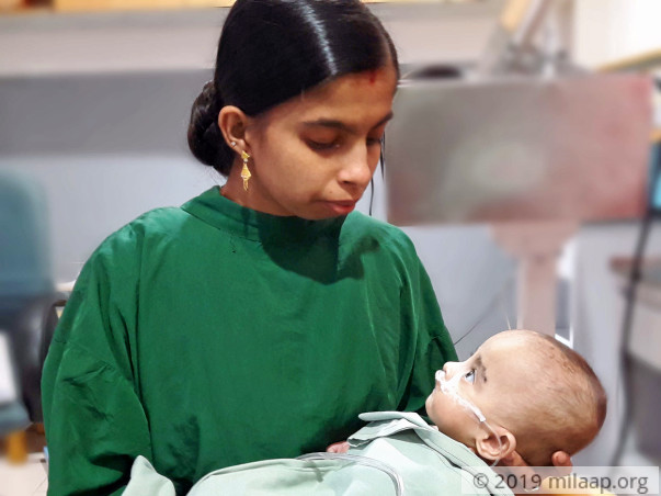 7-Month-Old Baby Girl Cries Out Of Hunger But Cannot Eat