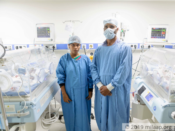 Swathi’s new-born twins need urgent treatment to stay alive
