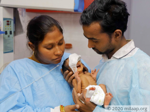 Baby of Sonia is in Life Threatening condition in ICU and needs help