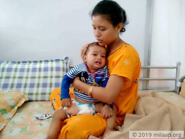 1-year-old Adhiraj is suffering in pain due to a severe immune disease